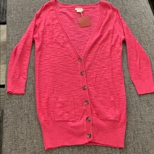 Pink v-neck cardigan from Target